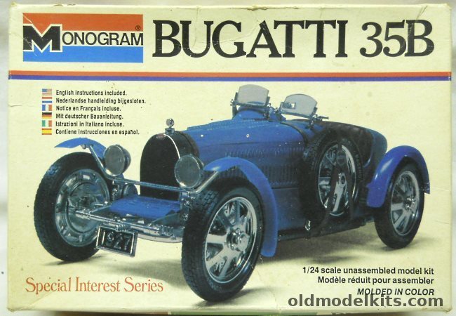 Monogram 1/24 Bugatti 35B Grand Prix Racer, 2234 plastic model kit